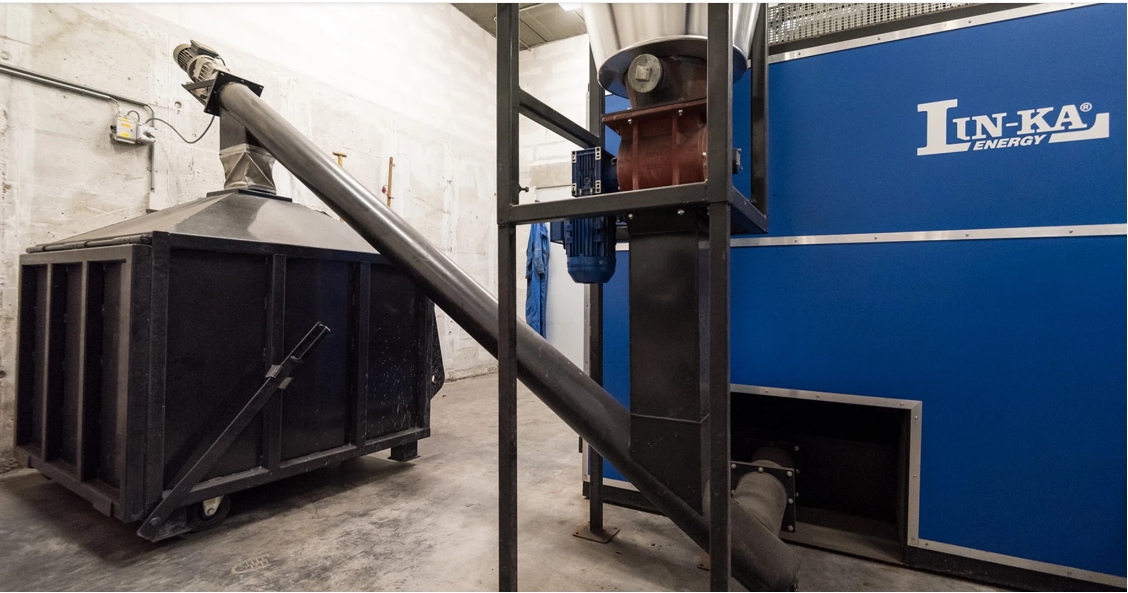ALHERM LINKA nagyteljesítményű biomassza automata hőközpont, automatikus hamueltávolítás